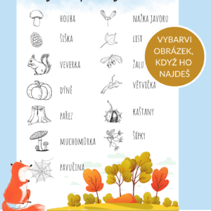 Podzimní "hledáček" - scavenger hunt